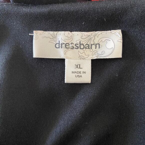 Dressbarn Whimsygoth Bat Sleeve Shawl Asymmetric Plus Size Mesh Rose Top 1X - Picture 7 of 7
